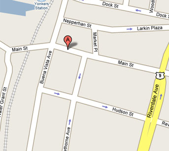map to Hudson River Gallery